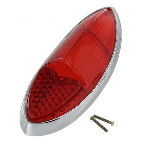 Achterlicht lens rood/rood  (per stuk). Karmann Ghia 141945277D