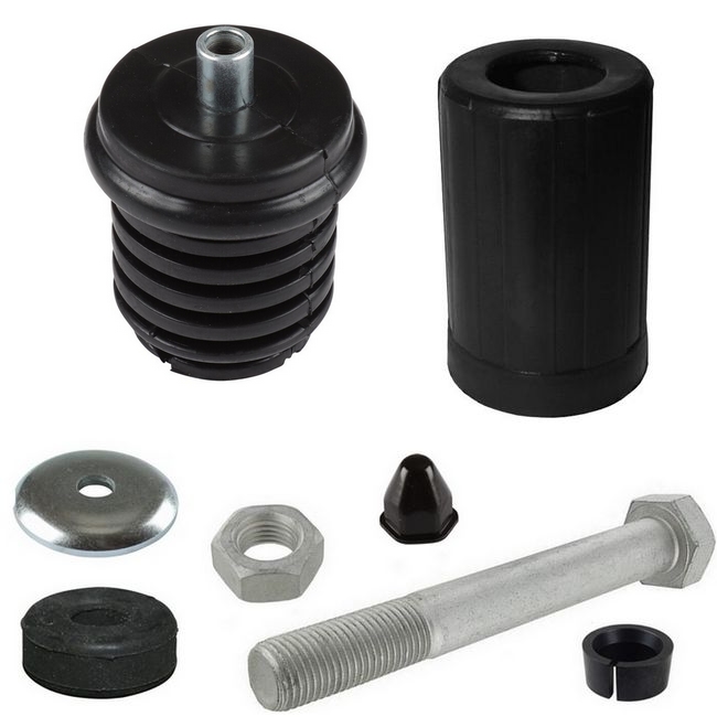 Bundel: Montageset voor 1 schokdemper 82mm voorzijde T3 bus (XL) Standaard Bundel: Montageset voor 1 schokdemper 82mm voorzijde T3 bus (XL) Standaard