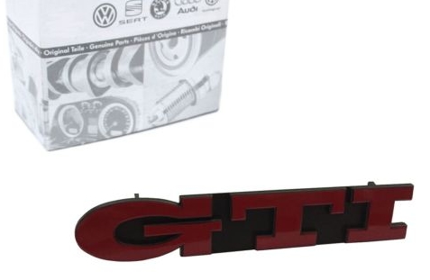 Grill logo origineel rood GTI 1H6853679EQN5