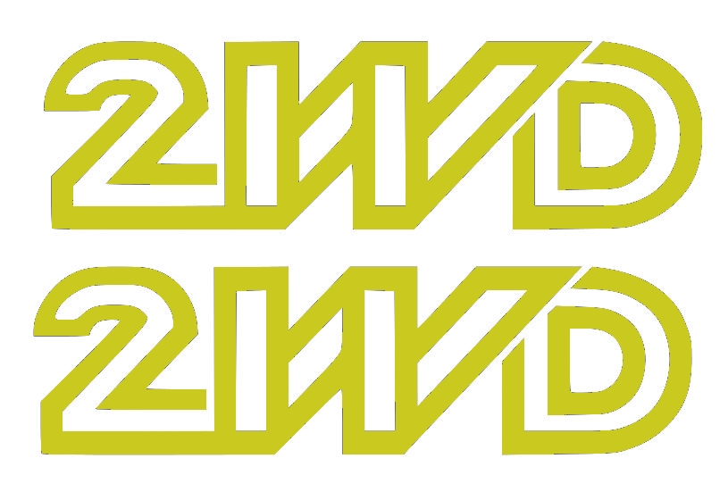 Stickerset 2WD goud