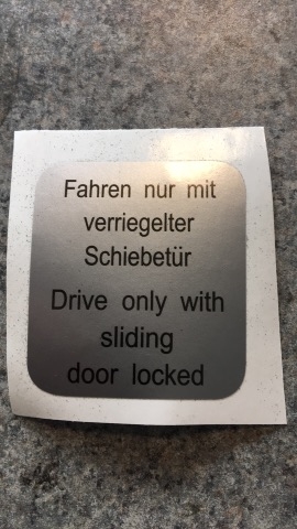 Sticker schuifdeur T3