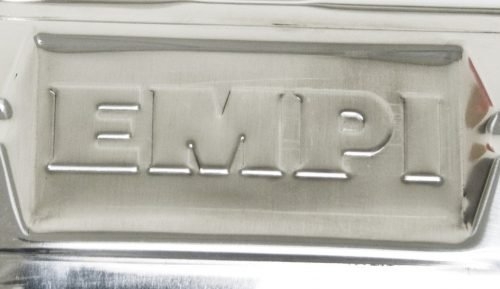 Kleppendekselset met Empi logo, RVS, 2 stuks