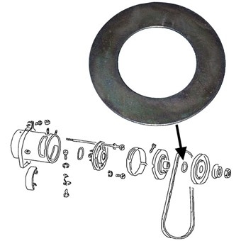 Shim voor generator pulley, 0.5 mm 111903131A