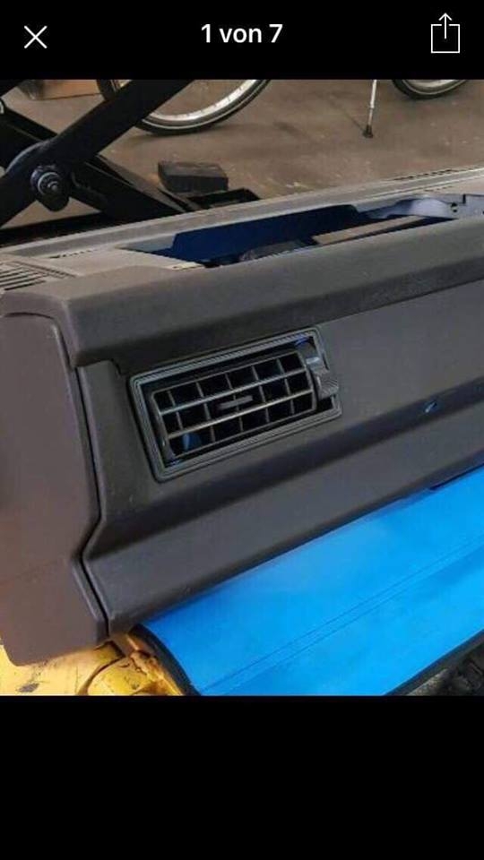 Ventilatie- verwarmingsroosters in dashboard T3 bruin