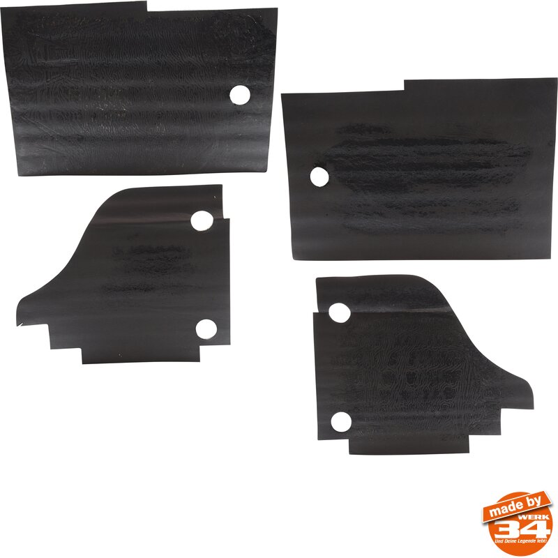Antidreunplaten set van 4 voor Karmann Ghia en Kubel 141798000