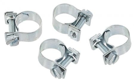 Slangklem Mini 4 stuks. range 7-9 mm wide: 9 mm  Slangklem Mini 4 stuks. range 7-9 mm wide: 9 mm