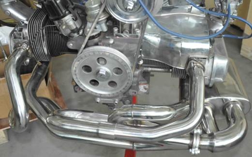 Side Winder RVS Sportuitlaatsysteem Type 1 motoren (42mm / 39mm)