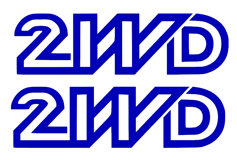 Stickerset 2WD kobalt