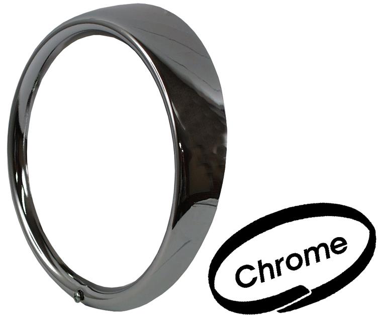 Koplamp ring, 1 gat, metaal, chroom 113941175