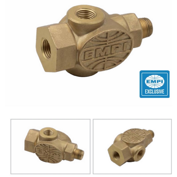 Olietemperatuur/ oliedruk zender adapter 3 aansluitingen EMPI  Olietemperatuur/ oliedruk zender adapter 3 aansluitingen EMPI