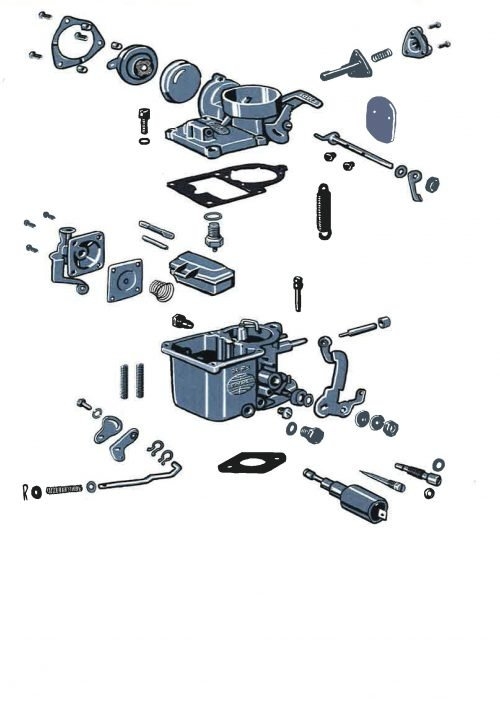 Carburateur 34 pict-3. voor 12 V choke modellen