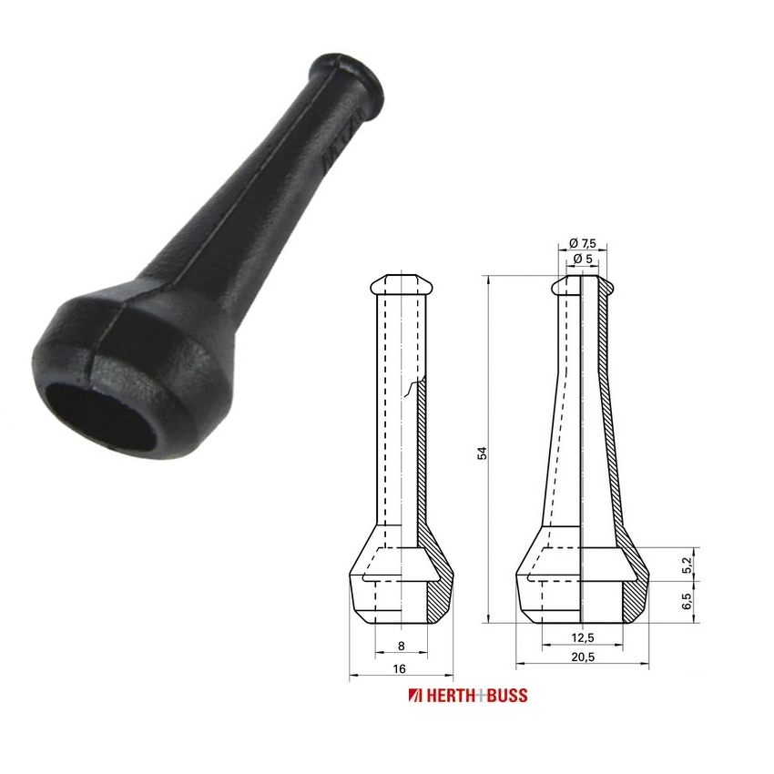 Hoes voor platte stekker (2-pins) 9501002248