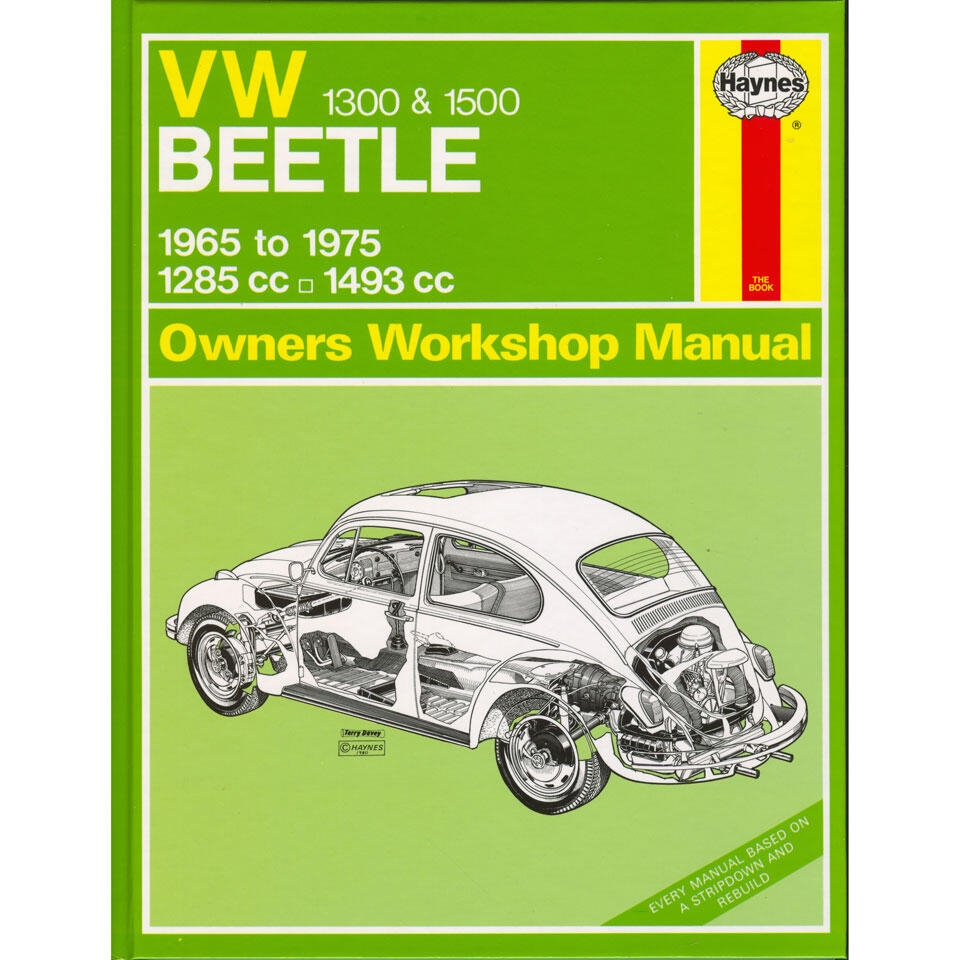 VW 1300 & 1500 Beetle Manual Engels J.H. Haynes