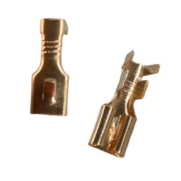 Ongeïsoleerde vrouwelijke vlakstekker met weerhaak  111971961 (Draad 4-6 mm²) Ongeïsoleerde vrouwelijke vlakstekker met weerhaak  111971961 (Draad 4-6 mm²)