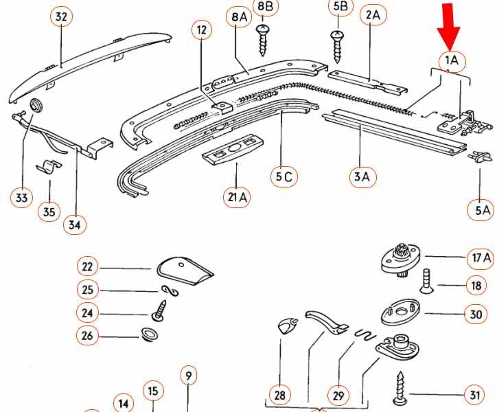 Kabel voor schuifdak Kever 1303 , rechts 133877306