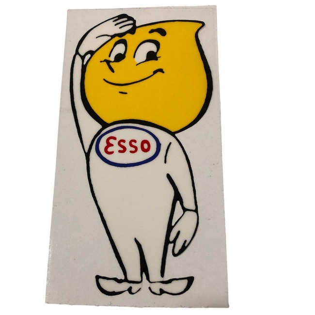 Sticker "Esso Mann" 7x14cm (binnenzijde / transparant)