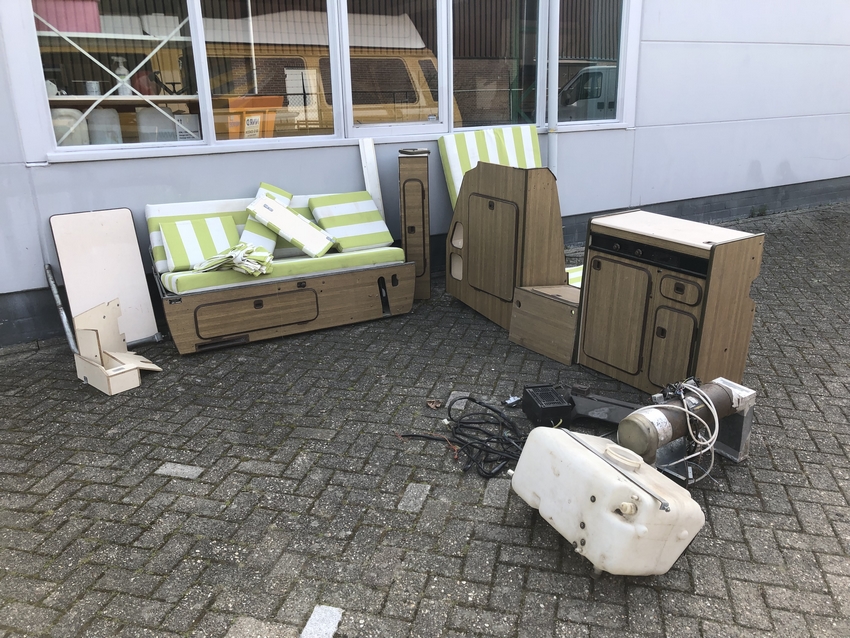 Compleet gebruikt T3 Westfalia hefdak interieur 