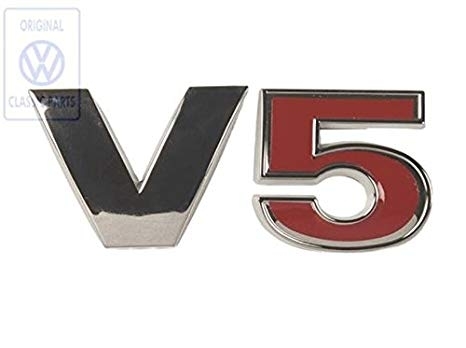 Origineel V5 embleem achterklep 1J0853675AB_GQF