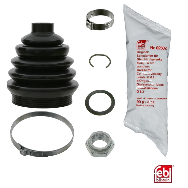 Aandrijfashoes set buiten thermoplastic 191498203C (FEBI)