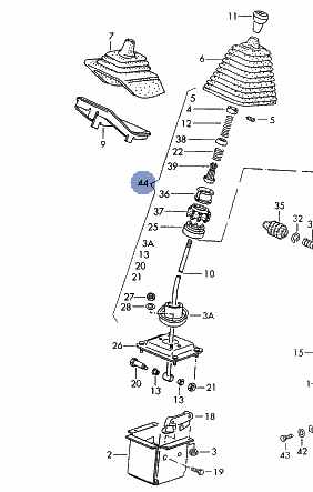 Revisieset voor schakelpook T25/ T3 bus 251798116A 