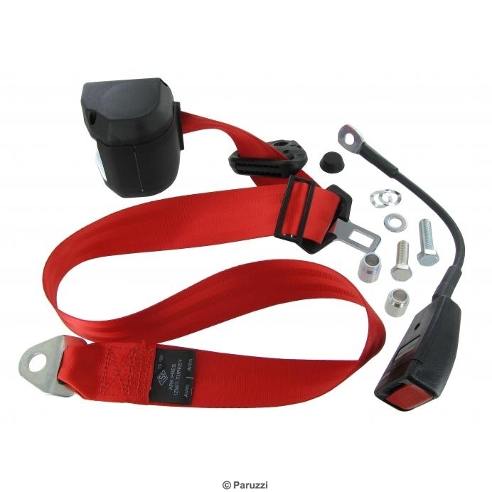 Veiligheidsgordel automatisch oprol rood (per stuk). 