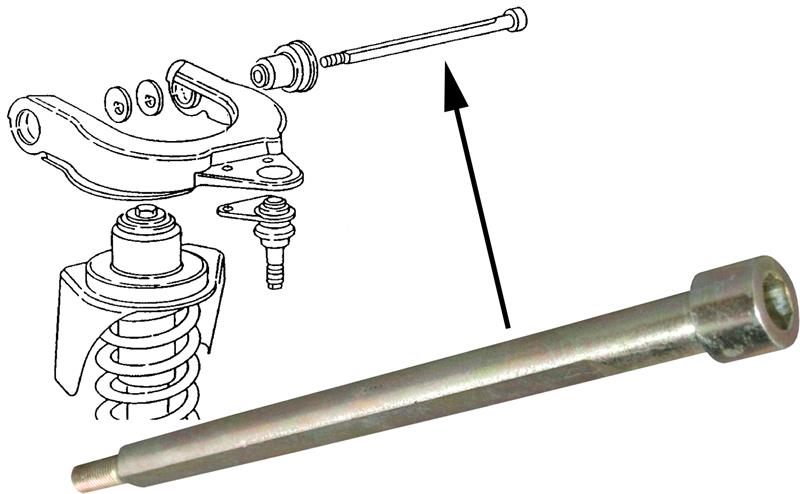 Bevestigingsbout, wieldraagarm T25 / T3 bus 251407053A  Bevestigingsbout, wieldraagarm T25 / T3 bus 251407053A
