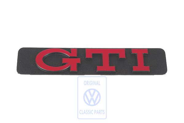 Origineel GTI-embleem (zijkant) Golf 3 1H6853714C  ROOD