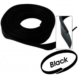 Spatbordbies op de rol (760 cm) zwart L41. 