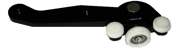 Rolgeleiding T5 voor schuifdeur onder rechts 7H0843398AA / AD / F Rolgeleiding T5 voor schuifdeur onder rechts 7H0843398AA / AD / F