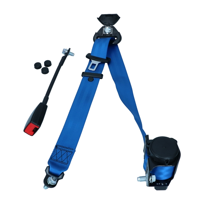 Veiligheidsgordel automatisch oprol BLAUW (per stuk) 3 meter universeel