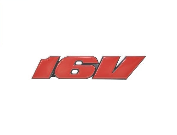 Grill logo origineel rood 16V 1H6853679GQN5