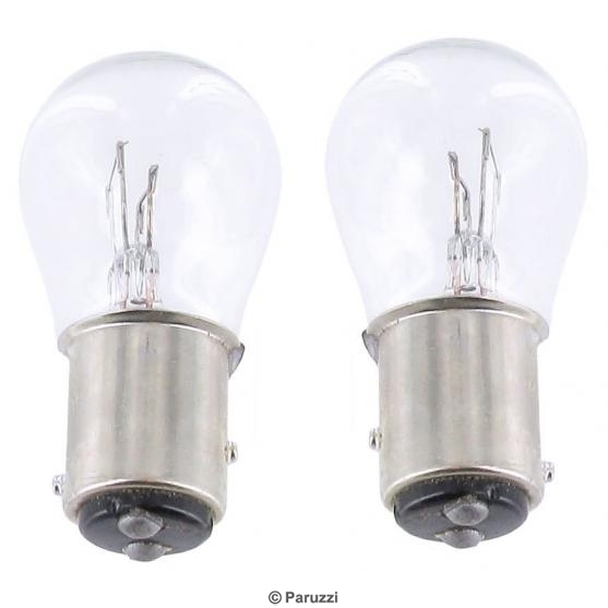 Rem/achterlicht lampje 12V 21/5W (Set). bayonet voet BAY15d N177382