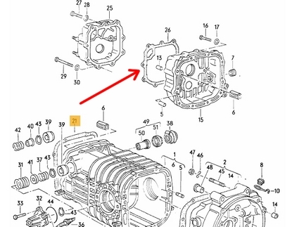 Pakking voor versnellingsbak T25 / T3 091301215A