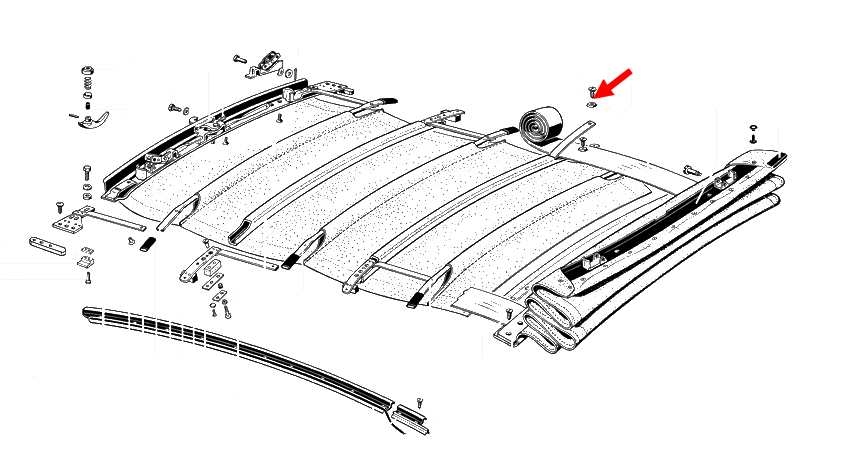 Ring en schroef vouwdak M4 x 7 RVS, origineel