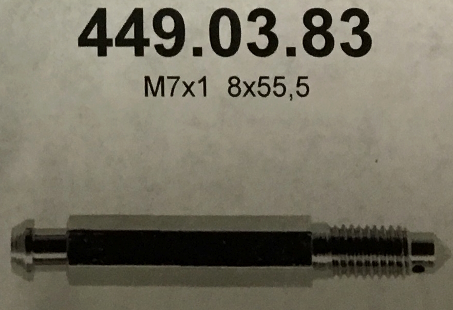 Ontluchtingsschroef M7x1,  8x55,5