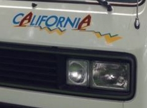 Sticker - T3 bus  Westfalia  California  voorzijde