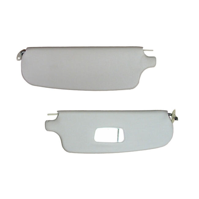 Zonnekleppen, per paar, wit, met spiegel Karmann Ghia 08/64-