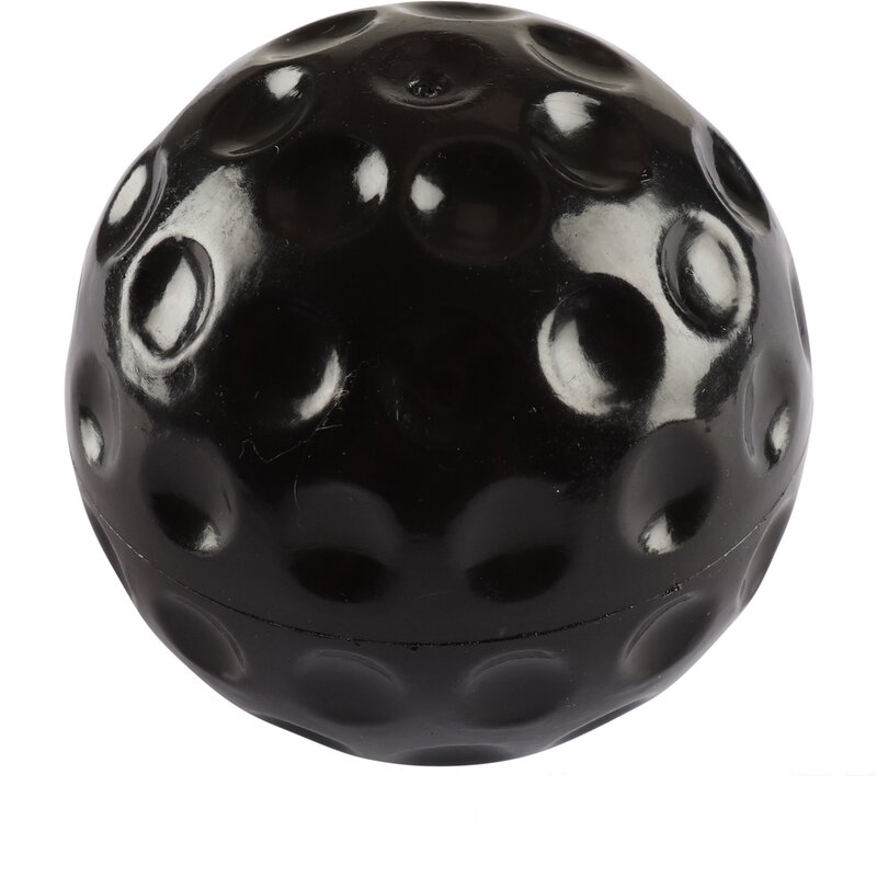 Pookknop "golfbal" zwart, 12mm draad 113711141D