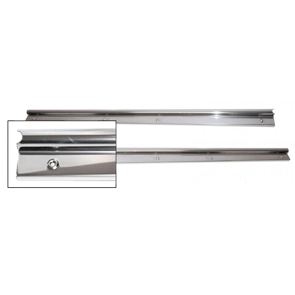 Gladde dorpel bescherming RVS (Set). Kever T/M 1969 (ch 119 476 294) alleen sedan  Gladde dorpel bescherming RVS (Set). Kever T/M 1969 (ch 119 476 294) alleen sedan