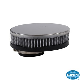 Luchtfilter rond, verchroomd (per stuk)