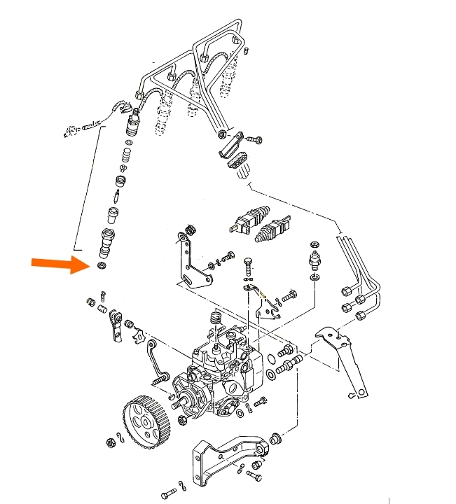 Brandplaatje injector 068130219 (Turbo)diesel