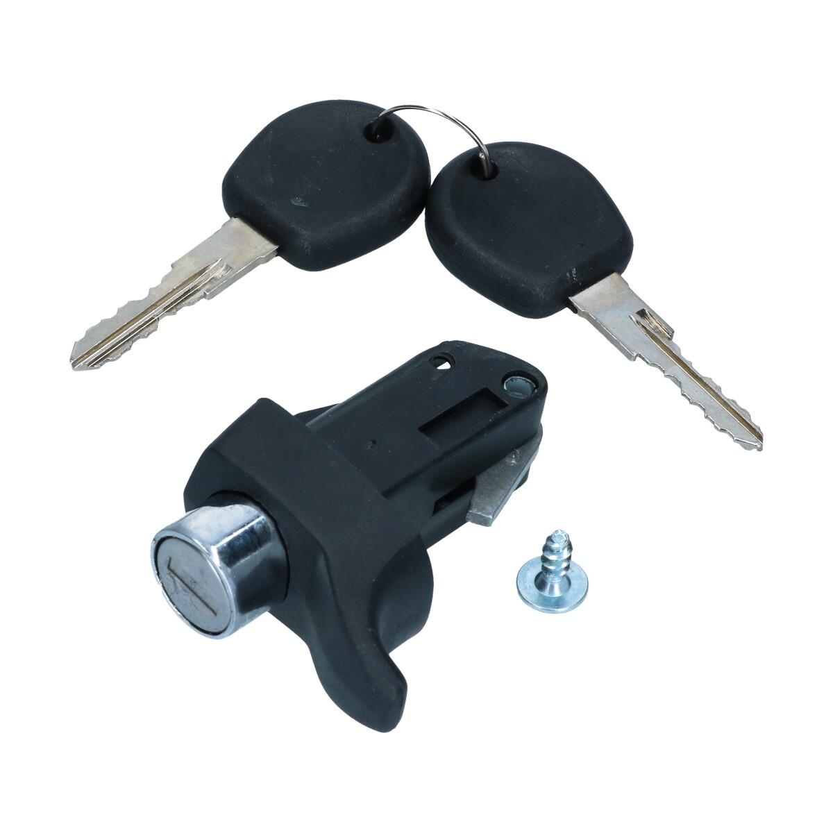 Motorklepslot met sleutel - Zwart T2 / T3 bus 211827503L / 245827503A