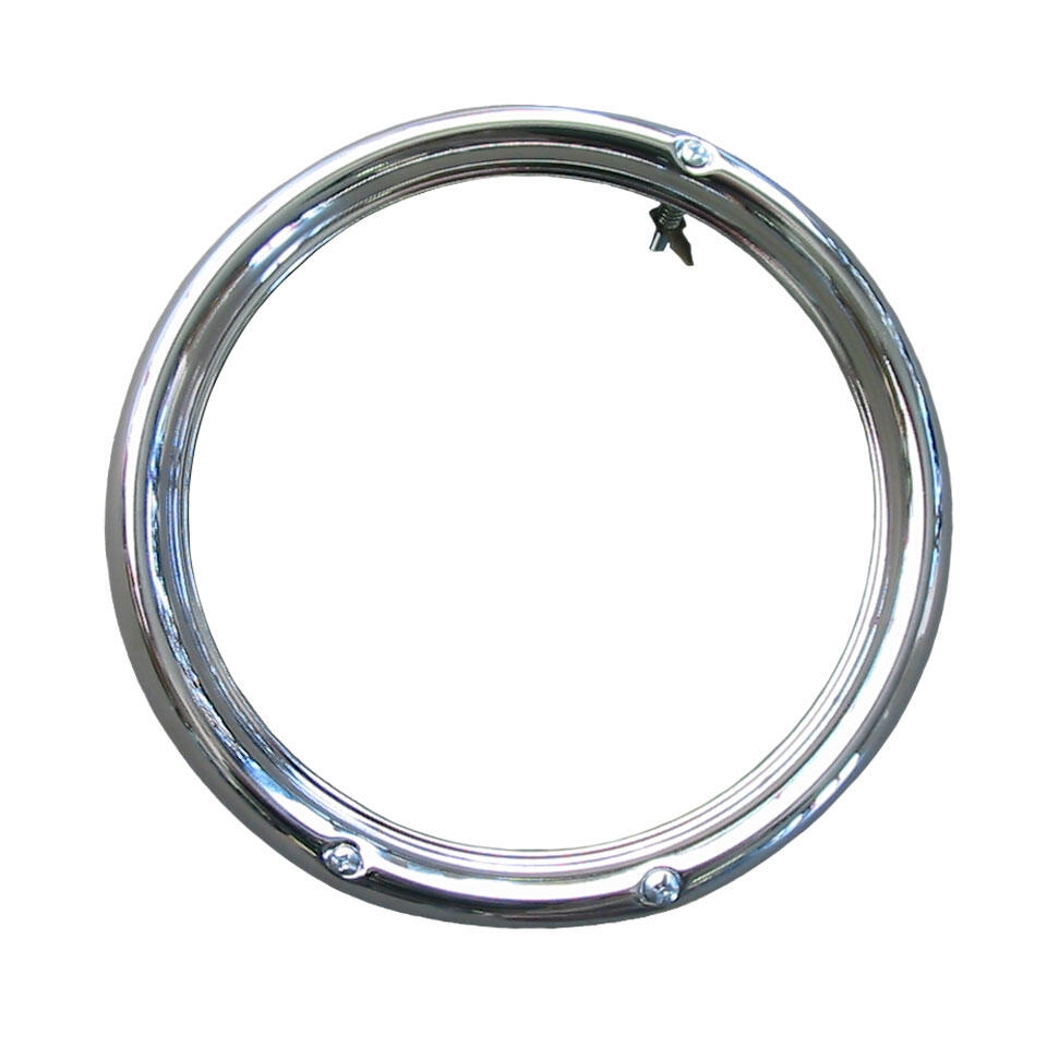 Koplamp ring, 3 gaten (oa Kever tot 1973), metaal, chroom 113941111A