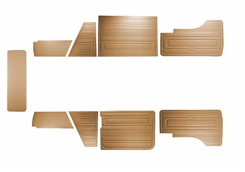Bekledingspanelen set Tabacco vinyl 9 delig. T25/T3 Bus 08/84-08/92 