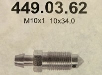Ontluchtingsschroef M10x1,  10x34,0