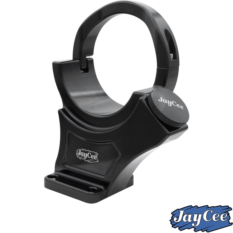 Dynamosteun zwart geanodiseerde aluminium (billet) JayCee