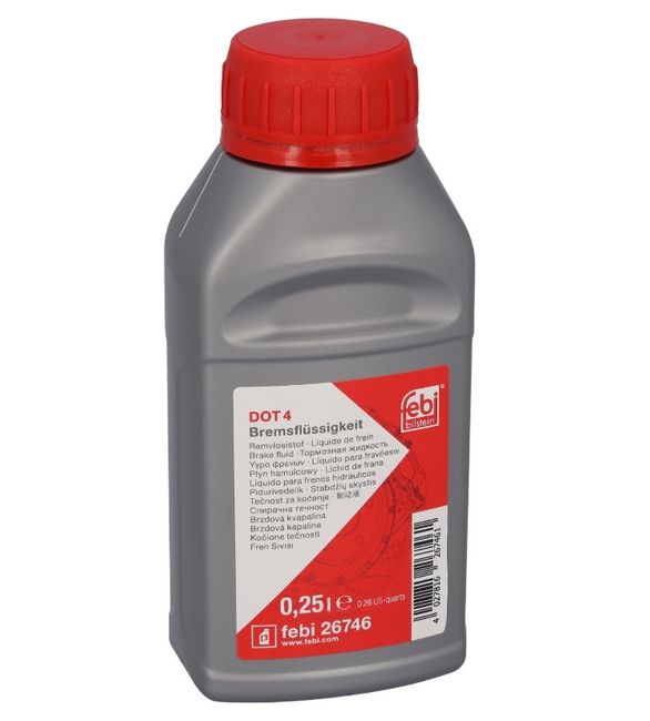 Febi remvloeistof 0.25 liter DOT4  Febi remvloeistof 0.25 liter DOT4