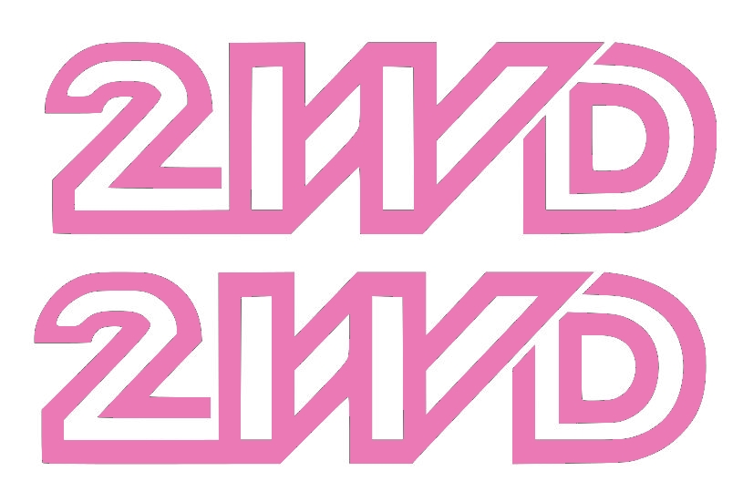 Stickerset 2WD roze