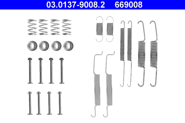 Bevestigingsset voor remschoenen 171698545 (ATE)