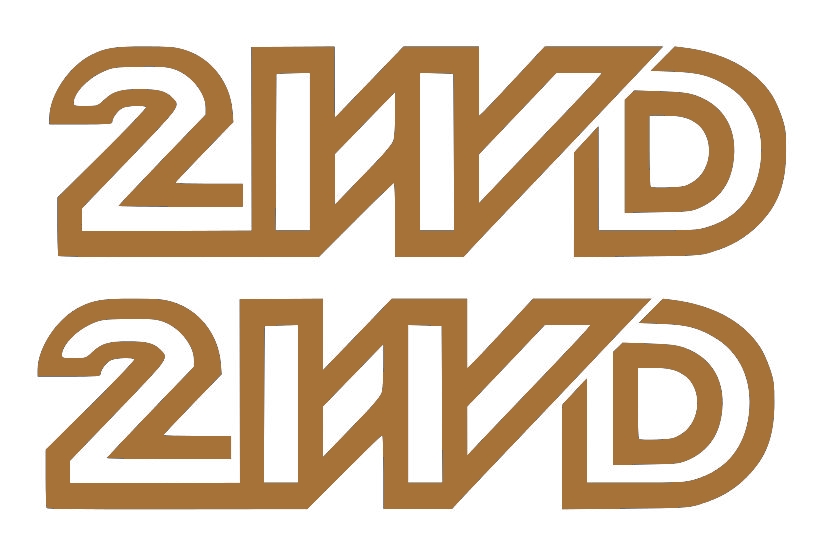 Stickerset 2WD brons